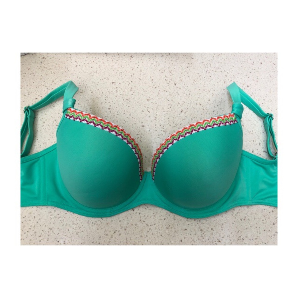 Freya Womens Deco Underwire Molded Bikini Top 28GG